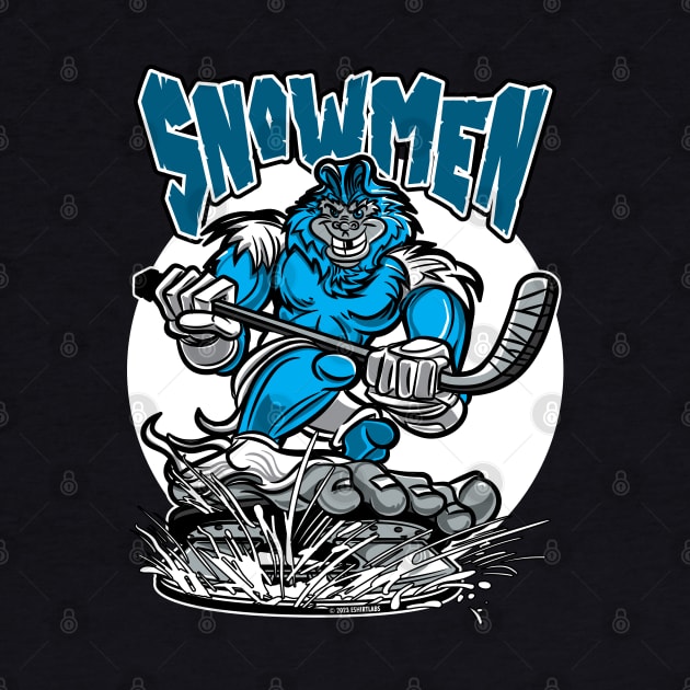 Snowmen Hockey Player Mascot by eShirtLabs